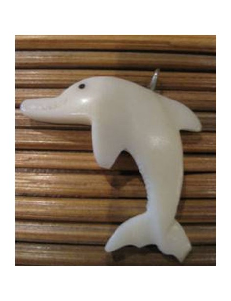 Pendentif tagua dauphin 