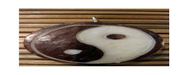 Pendentif tagua yin et yang 