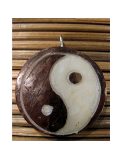 Pendentif tagua yin et yang Pendentif tagua yin et yang
