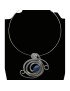 Tour de cou perle tagua olive bleu 