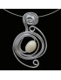 Tour de cou perle tagua olive blanc