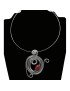 Tour de cou perle tagua olive rouge