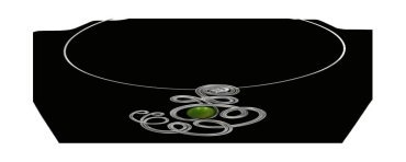 Tour de cou perle tagua olive vert