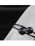 Bracelet perles tagua et cuir