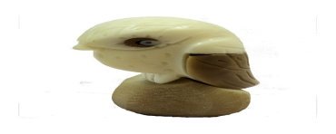Chouette taillée dans la graine de tagua