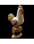 Coq taillé dans la graine de tagua