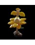 Colibri sur fleur taillé dans la graine de tagua