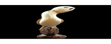 Toucan taillé dans la graine de tagua 