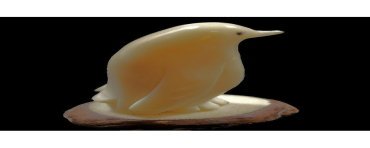 Pingouin taillé dans la graine de tagua