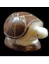 Tortue taillée dans la graine de tagua 