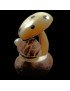 Tortue champignon taillée dans la graine de tagua
