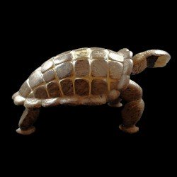 Tortue taillée dans la graine de tagua