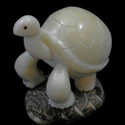 Tortue taillée dans la graine de tagua