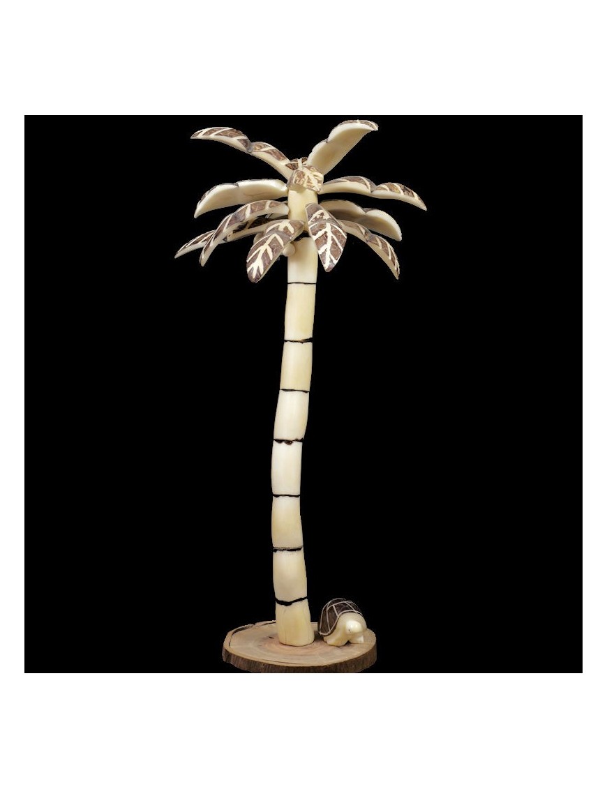 Grand Cocotier taillé dans la graine de tagua