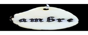 Tranche de tagua gravée prénom