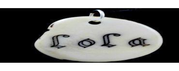 Tranche de tagua gravée prénom Lola