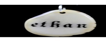 Tranche de tagua gravée prénom Ethan