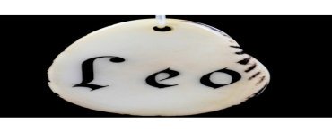 Tranche de tagua gravée prénom Léo