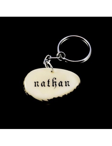 Tranche de tagua gravée prénom Nolan 