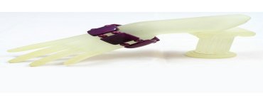 Bracelet plat tagua violet