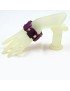Bracelet plat tagua violet