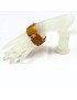 Bracelet plat tagua orange