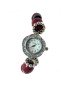 Montre bracelet perles Tagua teintées