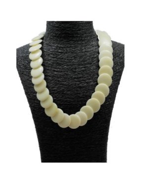 Collier pastilles de tagua