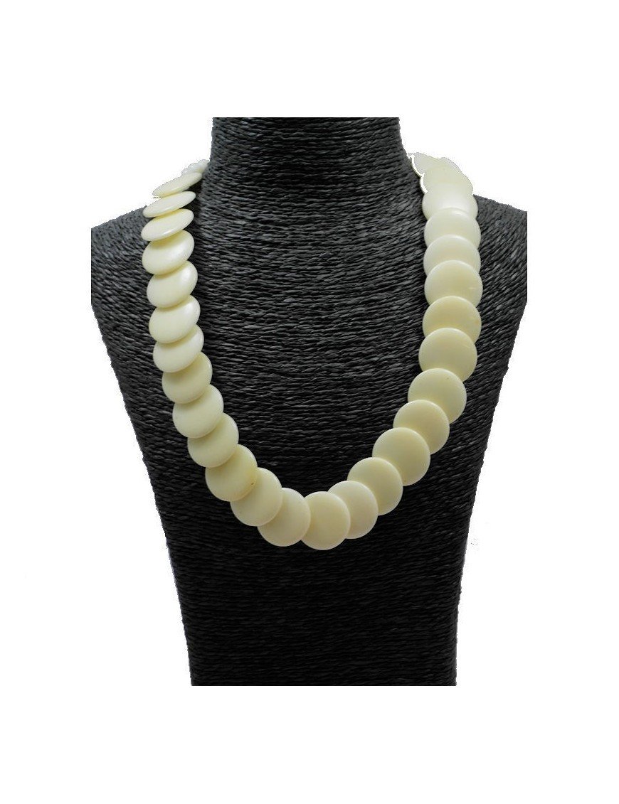 Collier pastilles de tagua