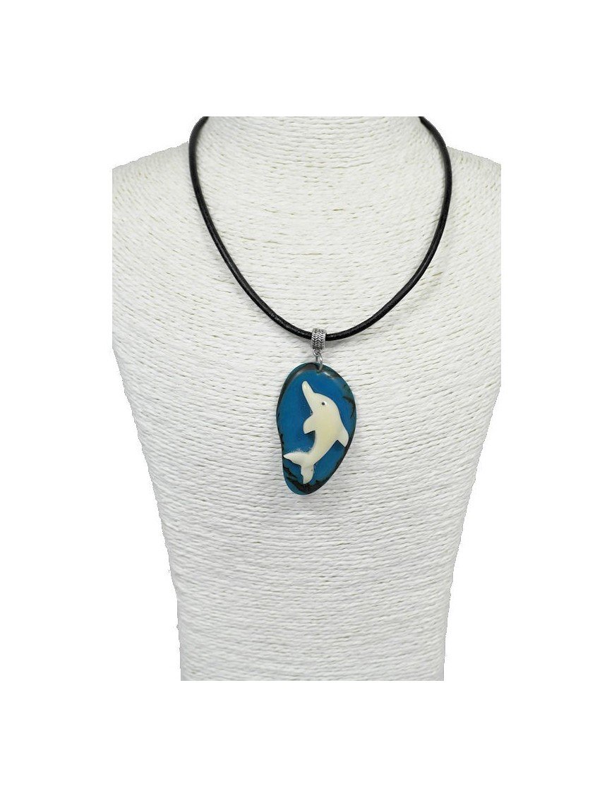 Pendentif, tagua dauphin