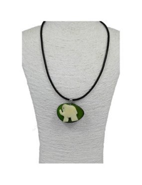 Pendentif, tagua éléphant