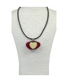 Pendentif, tagua coeur