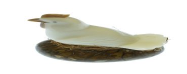 Poule taillée dans la graine de tagua