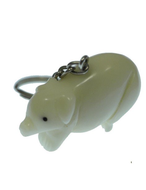 Porte clé cochon tagua Porte clé cochon tagua