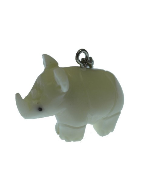 Porte clé rhinocéros tagua Porte clé rhinocéros tagua