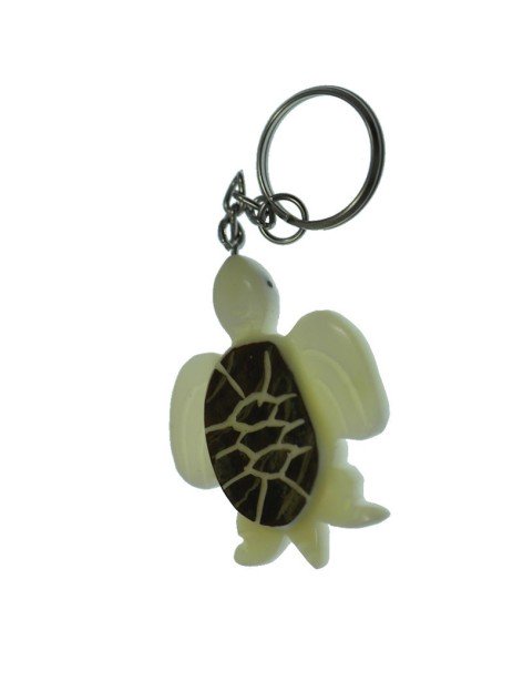 Porte clé tortue de mer écorce tagua Porte clé tortue de mer écorce tagua