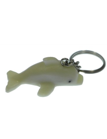  Porte clé dauphin tagua