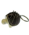 Porte clés tortue de terre écorce tagua