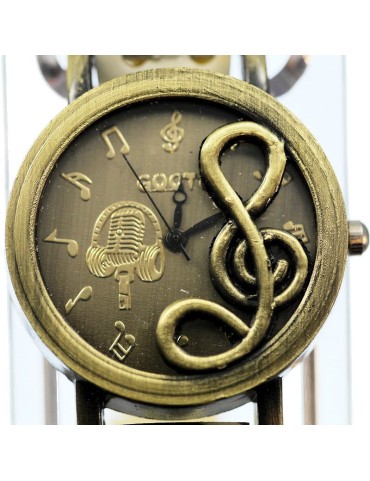 Femme Montre Tendance Quartz Bracelet en tagua ou ivoire végétal