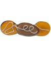 Barrette tranches de tagua teintées