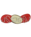 Barrette tranches de Tagua teintées 