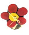 Horloge sur socle en graine de tagua