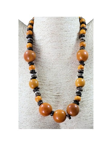 Collier perles de tagua