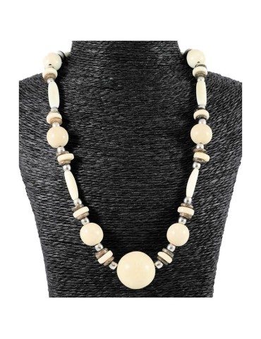 Collier perles de tagua
