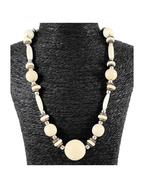 Collier perles de tagua Collier perles de tagua