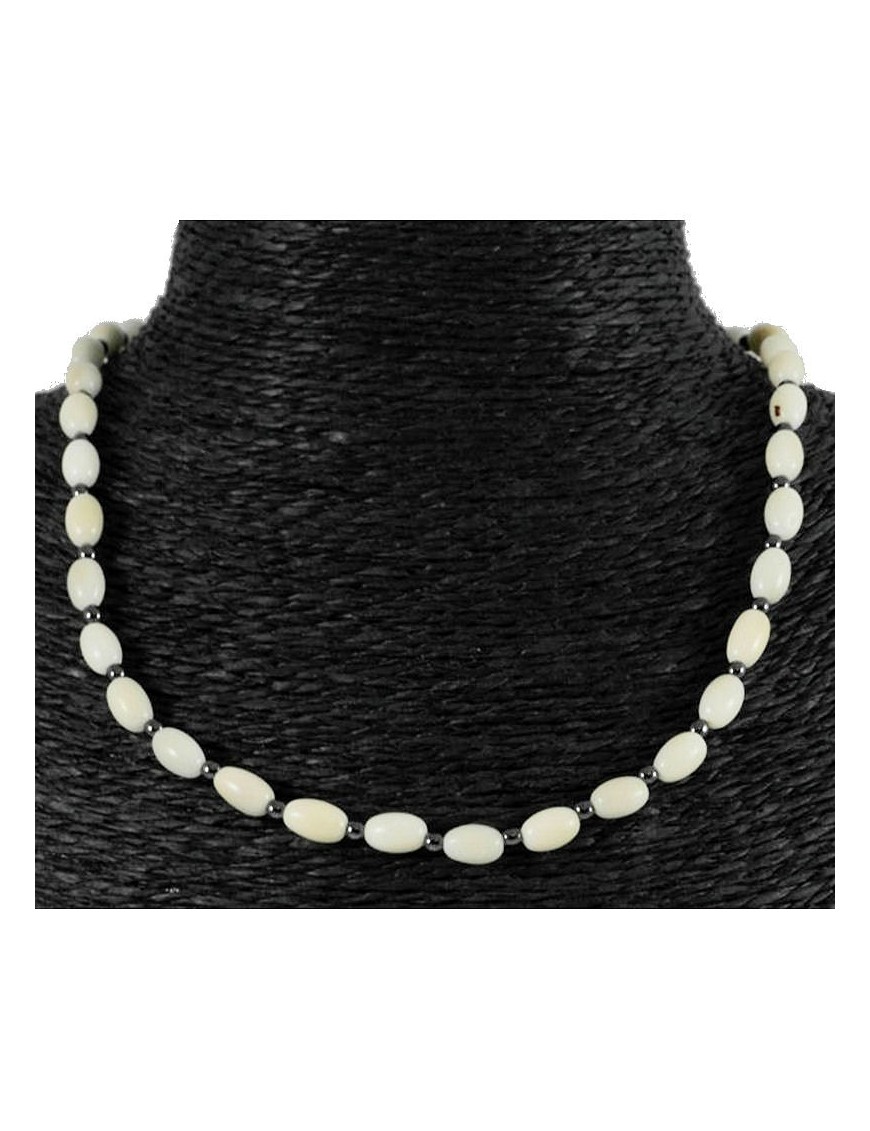 Collier perles de tagua