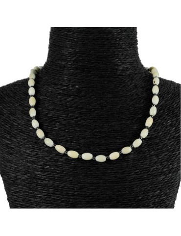 Collier perles de tagua