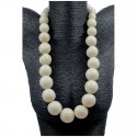 Immortelle Collier perles de tagua