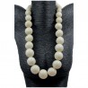 Collier perles de tagua