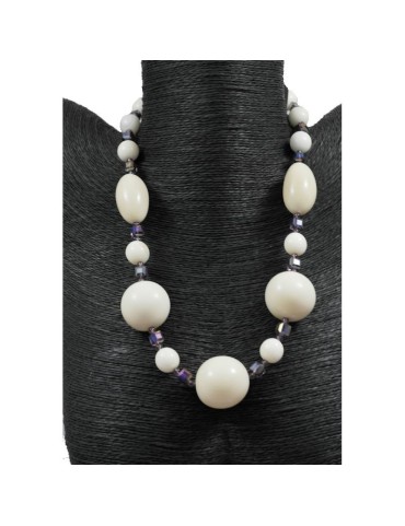 Collier perles de tagua
